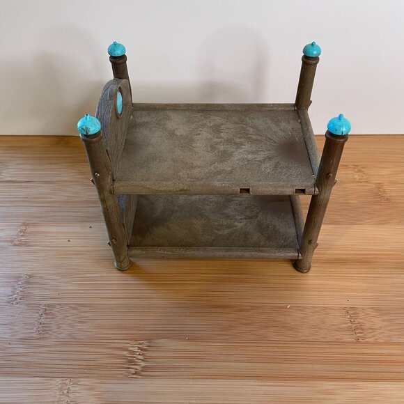 Lil Woodzeez Replacement Bunk Bed Dollhouse Furniture Battat All Blue - Picture 5 of 7